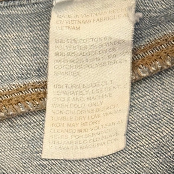 Chico Girlfriend Slim Leg Crop  Blue Women's Jeans size 16 - Picture 9 of 9